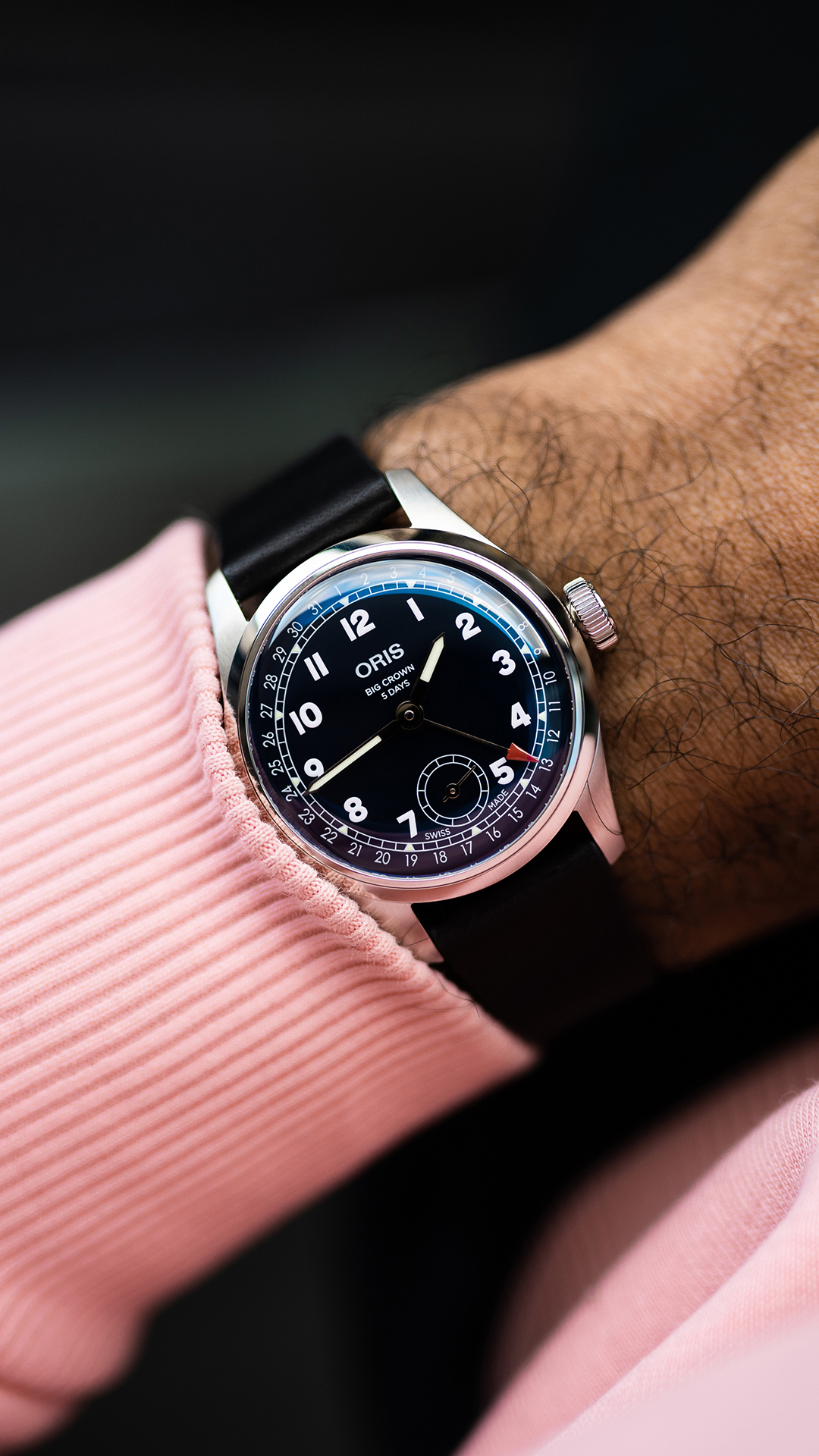 ORIS  Мужские швейцарские часы, автоматический механизм Cal.400, сталь, 38 мм
Резерв хода 5 суток
Гарантия на механизм 10 лет